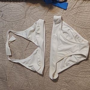 J. Crew white bikini M